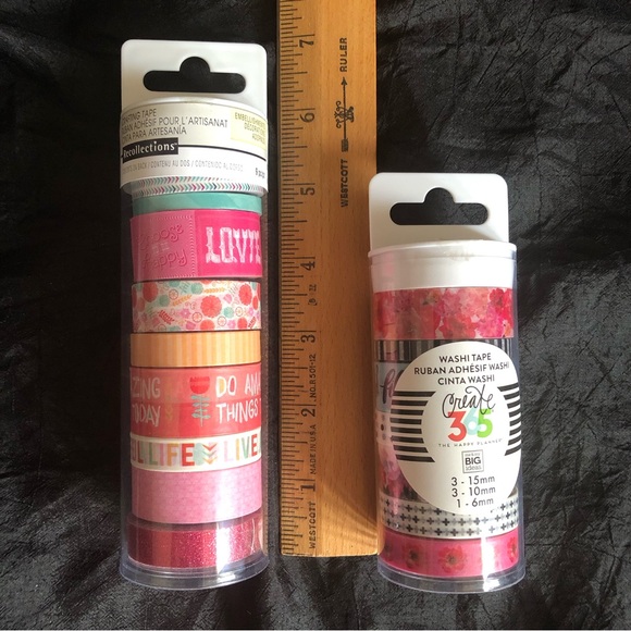 Recollections Crafting Tape + Create 365 Washi Tape - Floral & Inspirational - Picture 2 of 15
